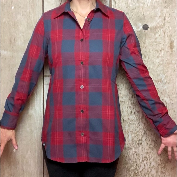 Fly Low red Brigitte Tech Flannel XS - Picture 1 of 8